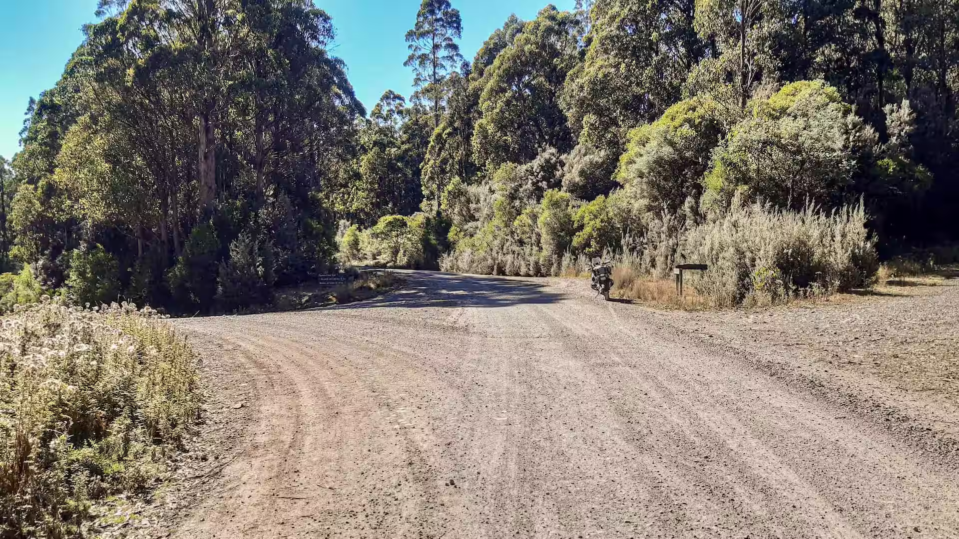 Dirt road junction